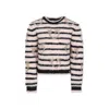 Pinko Pink Sweater For Girl With Logo In Multicolor