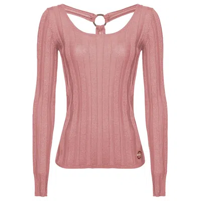 Pinko Pink Viscose Sweater