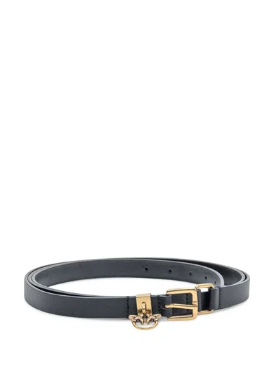 Pinko Belt With Love Birds Buckle In Black