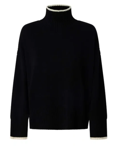 Pinko Black Wool Cashmere Sweater