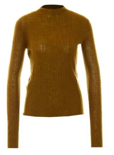 Pinko Green Wool Sweater In Gray