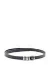 Pinko Leather Belt With Logo Detail In Black