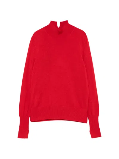 Pinko Rosso Wool Sweater In Red