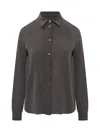 Pinko Crackers Camicia Shirt In Brown