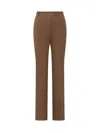 Pinko Straight Brown Trousers In Brown