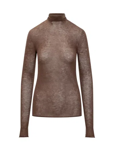 Pinko Sweater In Brown