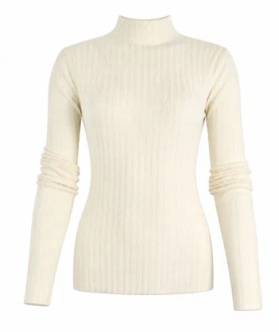 Pinko White Wool Sweater