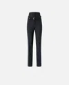 Pinko Pinstripe Poly Wool Bustier Trousers In Black