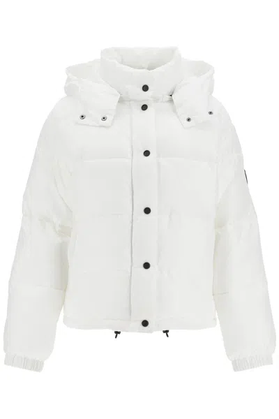Pinko 'down Jacket With Logo Patch In White