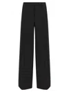 Pinko Trousers Blacks And Greys In Black