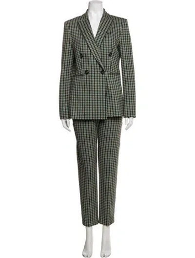 Pre-owned Pinko Plaid Print Pantsuit In Multi