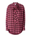Pinko Plaid Shirt In Red