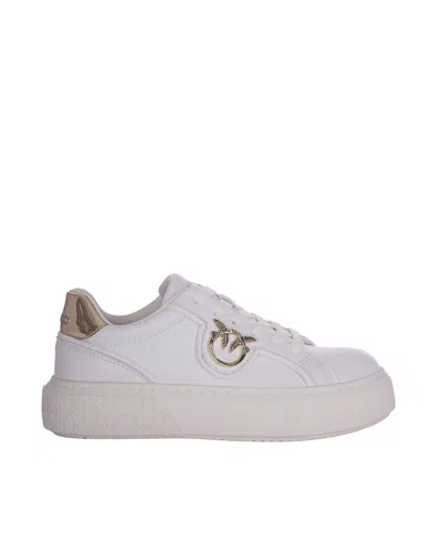 Pinko Platform Low-top Sneakers In White