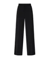 Pinko Special-occasion Wide-leg Cady Trousers In Black