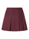 Pinko Pleated-design Skirt In Red