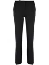 Pinko Flared Full Milano Trousers In Black