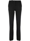 Pinko Flared Full Milano Trousers In Z99 Black