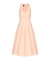 Pinko Robe Midi En Popeline Technique