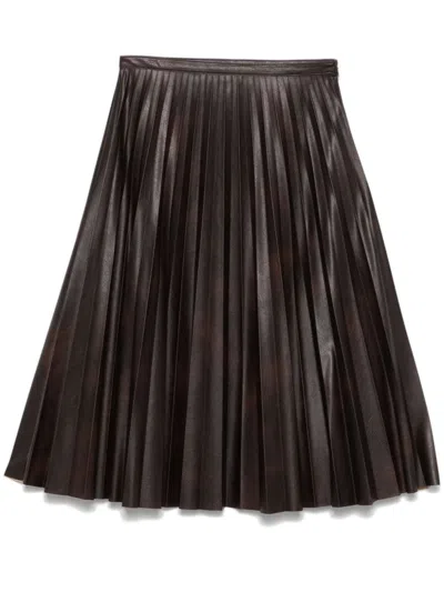 PINKO PLEATED MIDI SKIRT