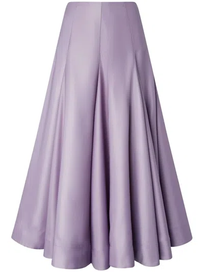 Pinko Midirock Mit Falten In Violett