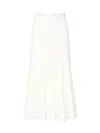 Pinko Pleated Midi Skirt In White