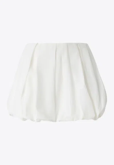 Pinko Pleated Mini Skirt In White