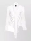 Pinko Silk Chiffon Bodysuit In White