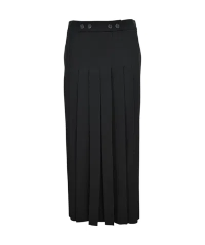 Pinko Pleated Skirt In Black