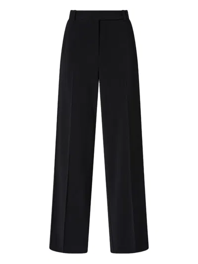 Pinko Pleated Straight-leg Trousers In Blue