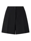 Pinko Twill Tailored Shorts For Men In Black