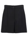 PINKO PINKO PLEATED TWILL SHORTS