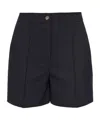 Pinko Twill Tailored Shorts For Men In Black