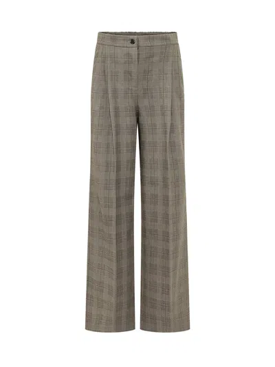 Pinko Plumeria High-rise Trousers In Gray