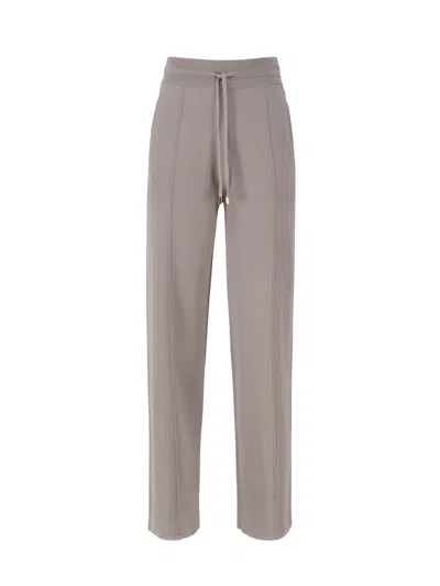 Pinko Plush Effect Joggers Pants In Neutral