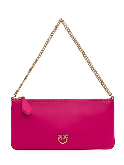 Pinko Pochette With Logo In Pink