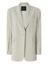 Pinko Pocket Blazer In Neutral