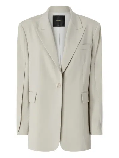 Pinko Pocket Blazer In Neutral