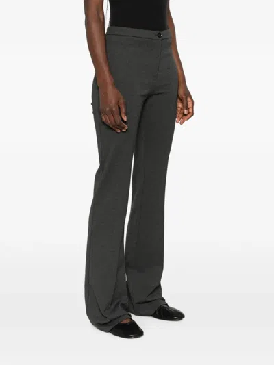 Pinko Pocket Buttoned Trousers In Animal Print