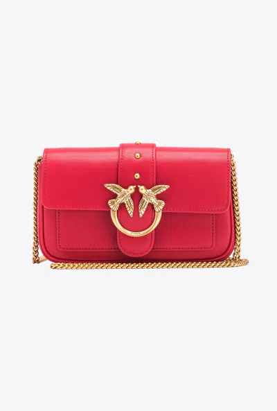 Pinko Pocket Love Bag One Simply In Rouge-or Antique