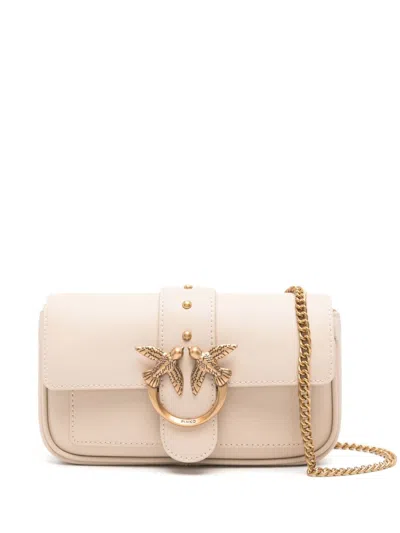 Pinko Pocket Love One Clutch In Nude