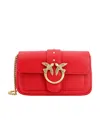 Pinko Pocket Love One Cross Body Bag In Red