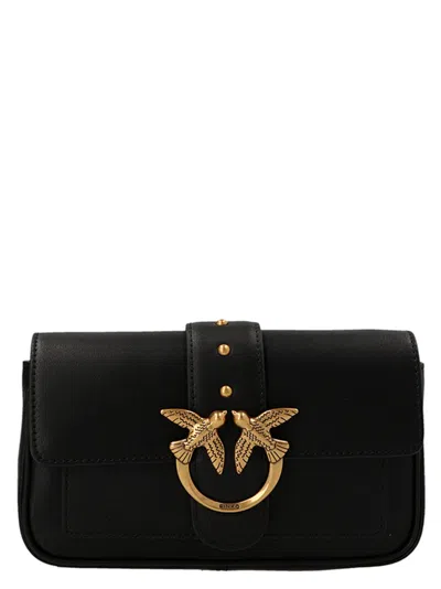 Pinko Pocket Love One Crossbody Bag In Black