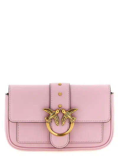 Pinko Pocket Love One Crossbody Bag In Pink