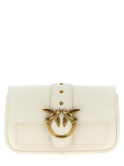 Pinko Pocket Love One Crossbody Bag In White