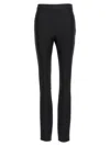 Pinko Creased Straight-leg Trousers In Black