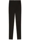 Pinko Creased Straight-leg Trousers In Black  