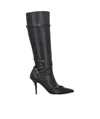 Pinko Pointed Boots In Black