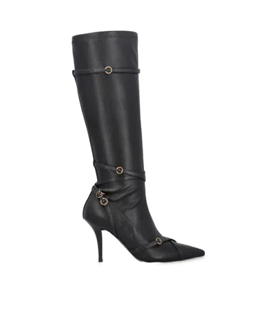 Pinko Pointed Boots In Black