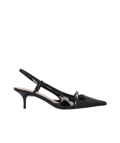 Pinko Pointed High-heeled Sandals In Black