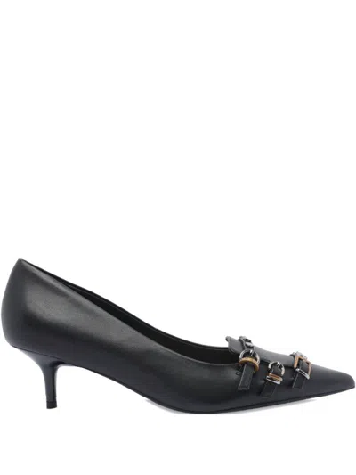 PINKO POINTED TOE PUMPS WITH DECORATIVE BUCKLES